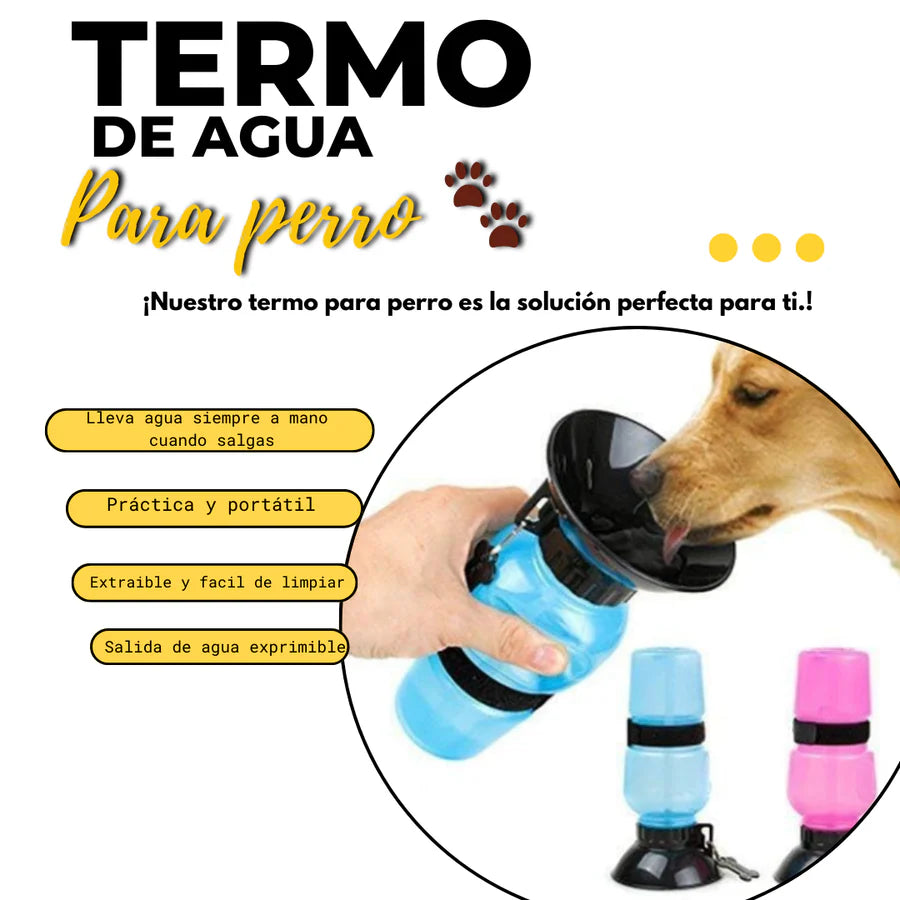 BOTELLA PARA PERRO - 🐾 Termo de agua para perro 🐾